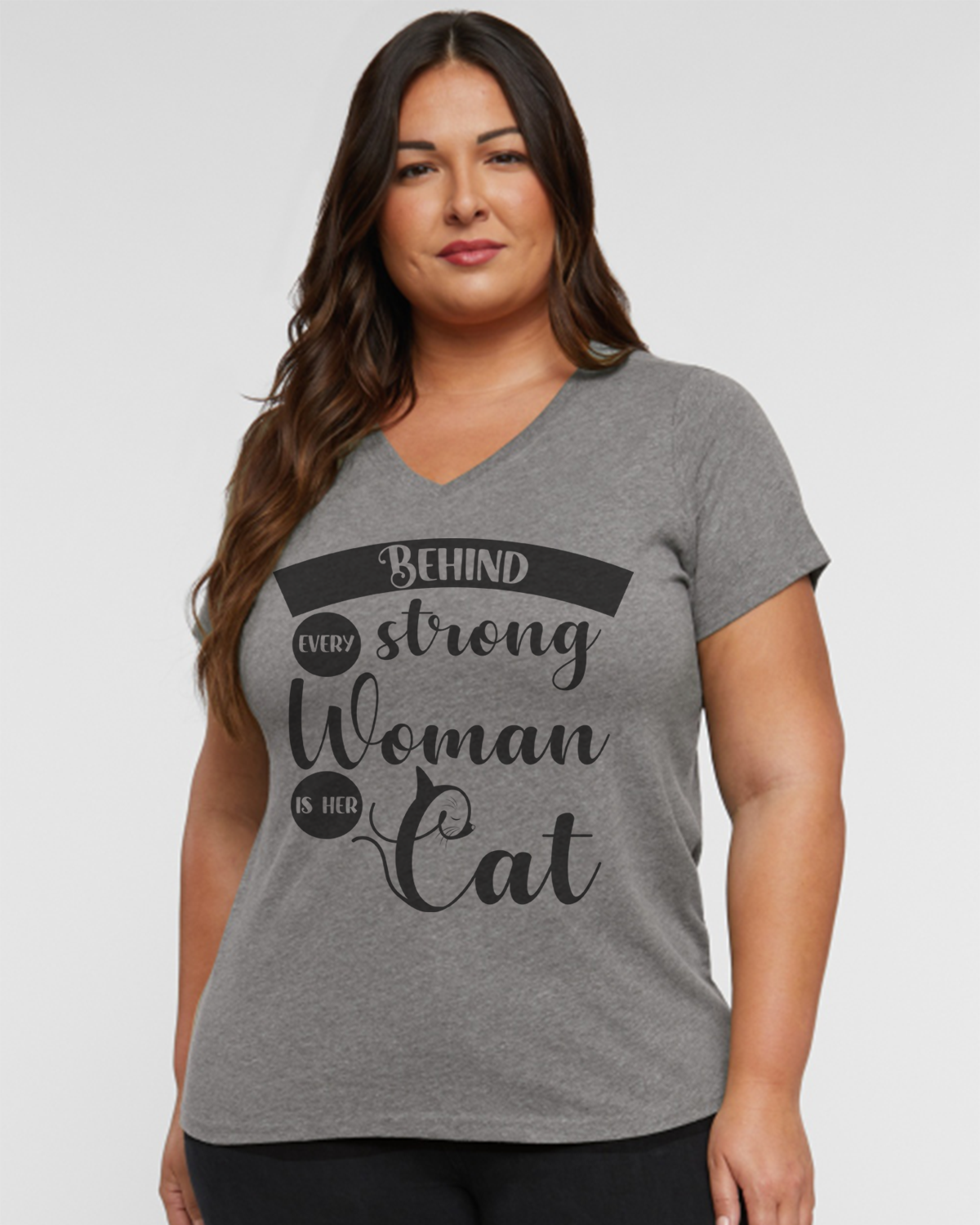 Behind Every Strong Woman Is Her Cat